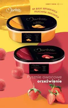 Biedronka gazetka - Marlettolodowa budka biedronki od 14.06.2025 | Strona: 7 | Produkty: Mango, Sorbet truskawkowy, Sorbet
