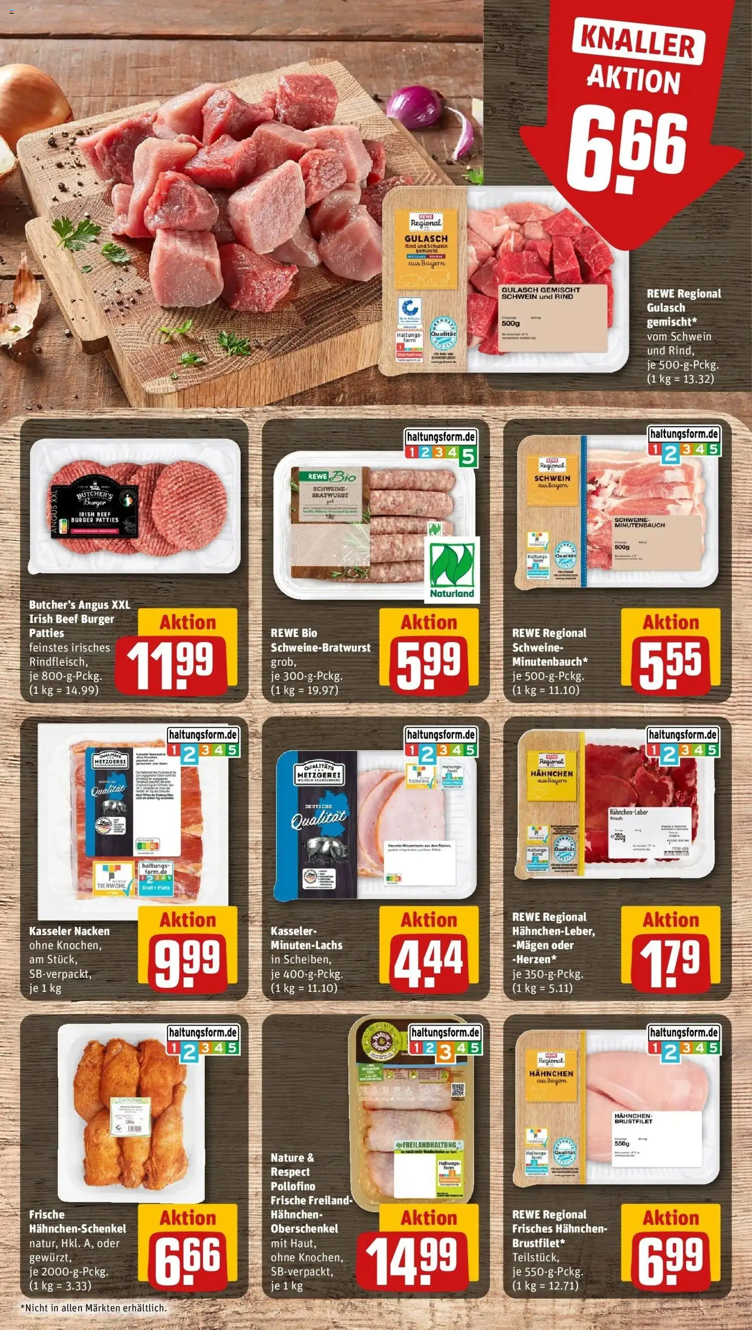 Rewe prospekt Ochsenfurt	 – gültig ab 16.02.2026 | Seite: 12 | Produkte: Hahnchen, Burger, Kasseler nacken, Gulasch