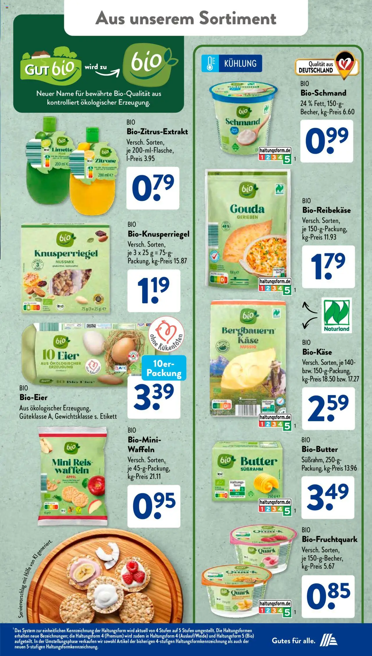 Aldi Süd Prospekt 	 - gültig ab dem 01.09.2025 | Seite: 22 | Produkte: Butter, Käse, Eier, Zitrone