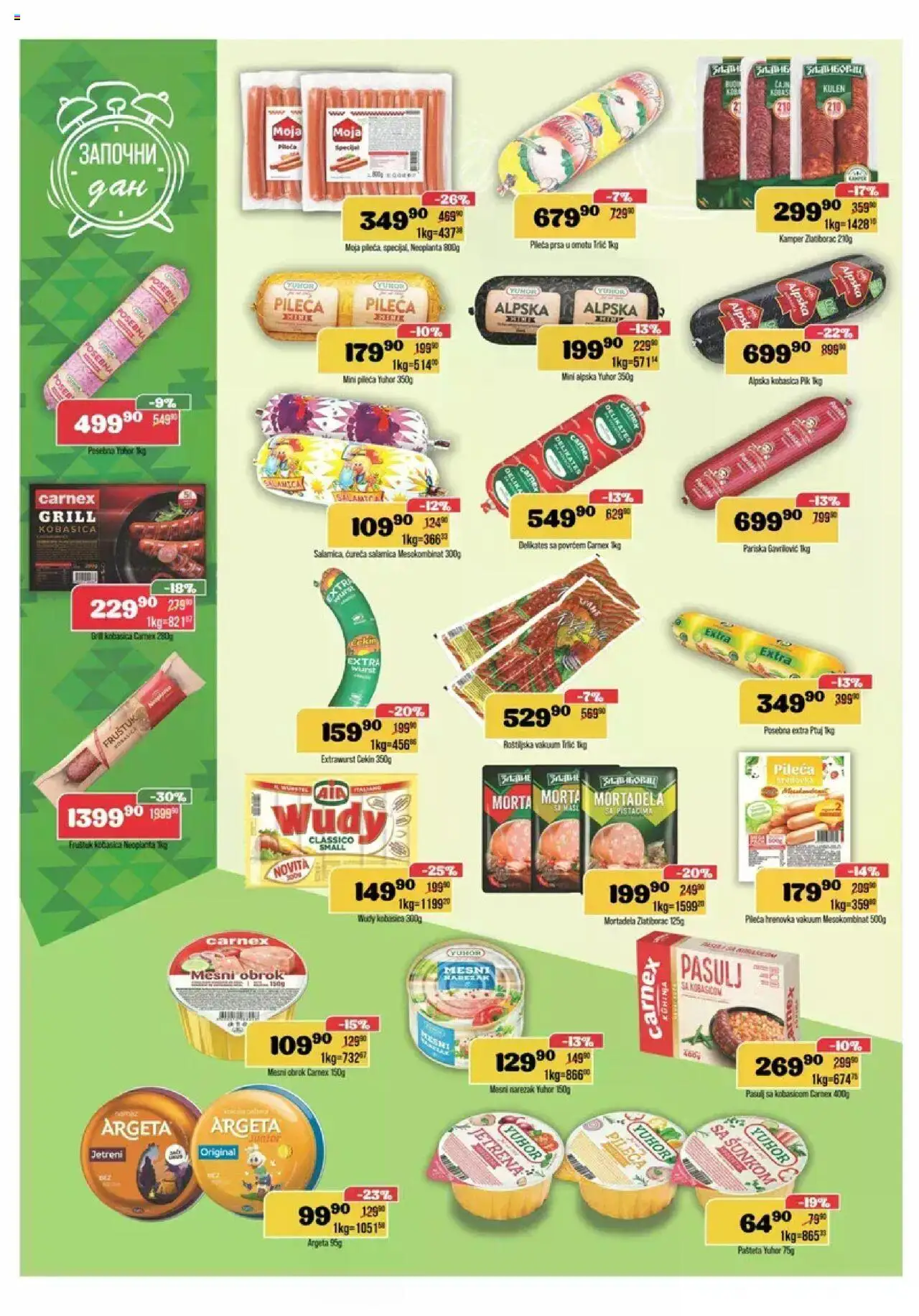 Europrom katalog - važi od 13.08.2025 | Strana: 4 | Proizvode: Pasulj, Kulen, Mortadela, Pašteta
