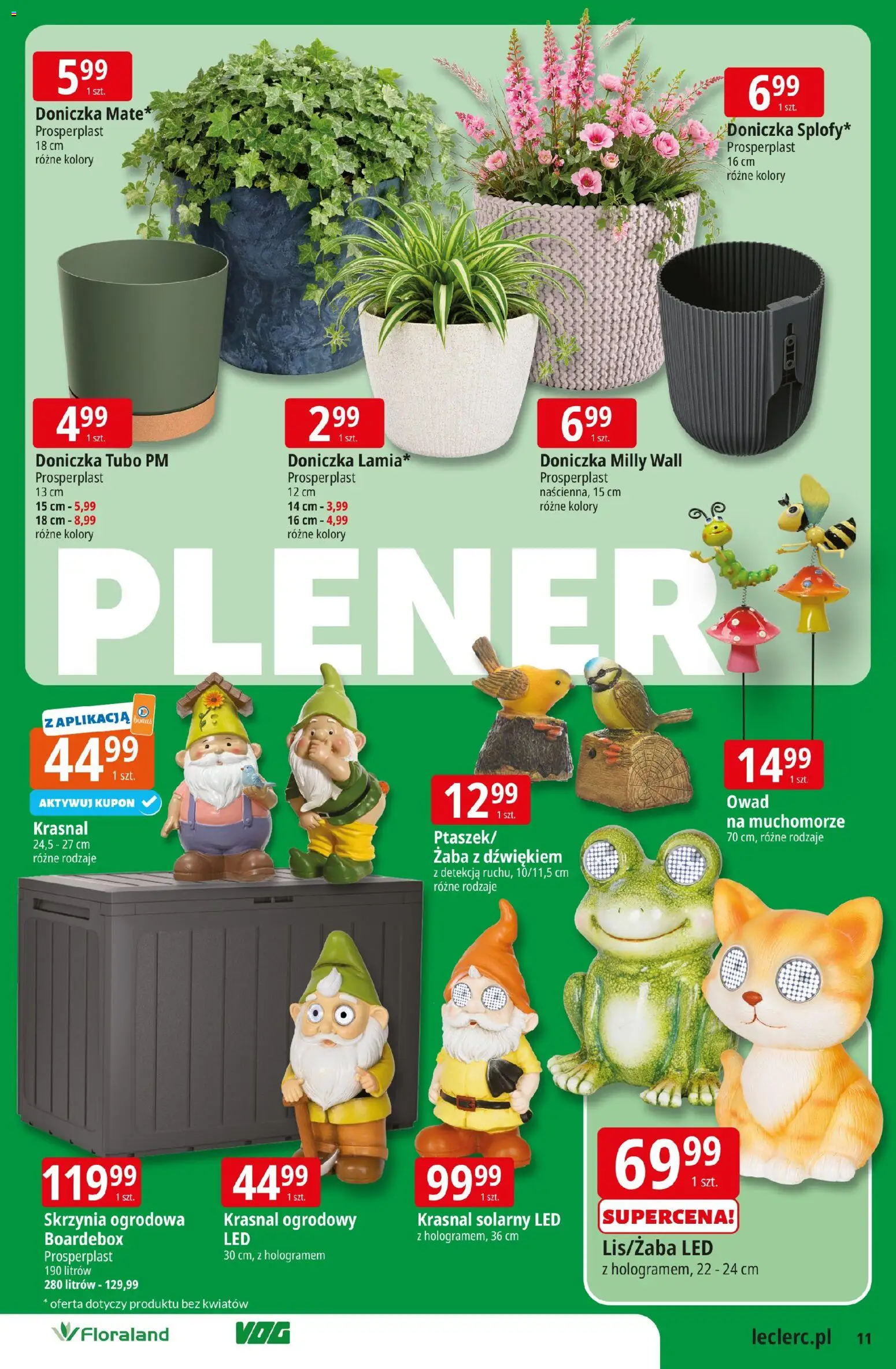 E.Leclerc gazetka - Radom od 08.04.2026 | Strona: 11 | Produkty: Doniczka