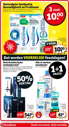 Alle A-merken mondwater, Alle A-merken mondwater M.u.v. multipakken. - Voorbeeld van een folder van Kruidvat, geldig van 09.12.2025 | Pagina: 35