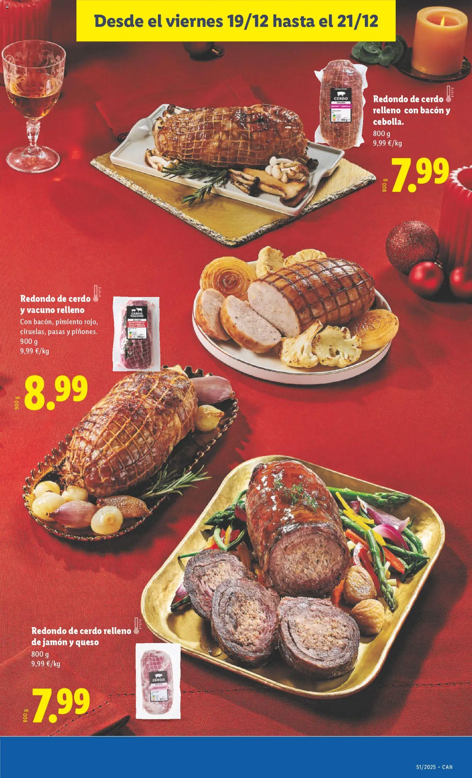 Lidl -Canarias │ válido desde el 15.12.2025 | Página: 33 | Productos: Queso, Jamón, Cerdo, Κάδος απορρυμάτων