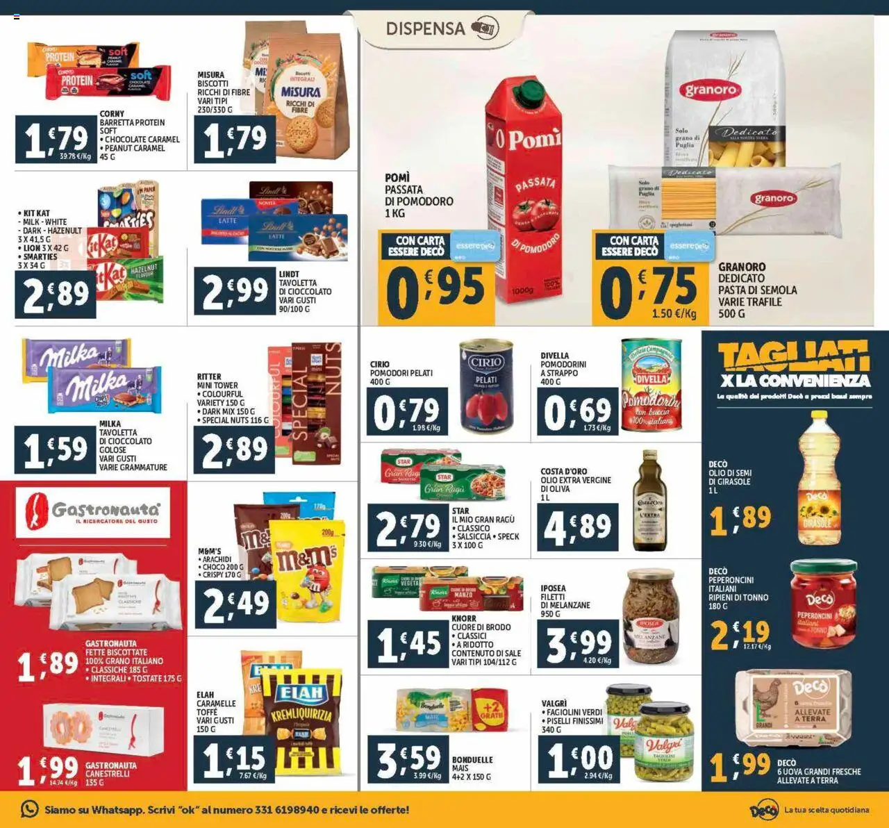 Volantino Decò del 12.09.2025 | Pagina: 13 | Prodotti: Biscotti, Latte, Ragú, Piselli