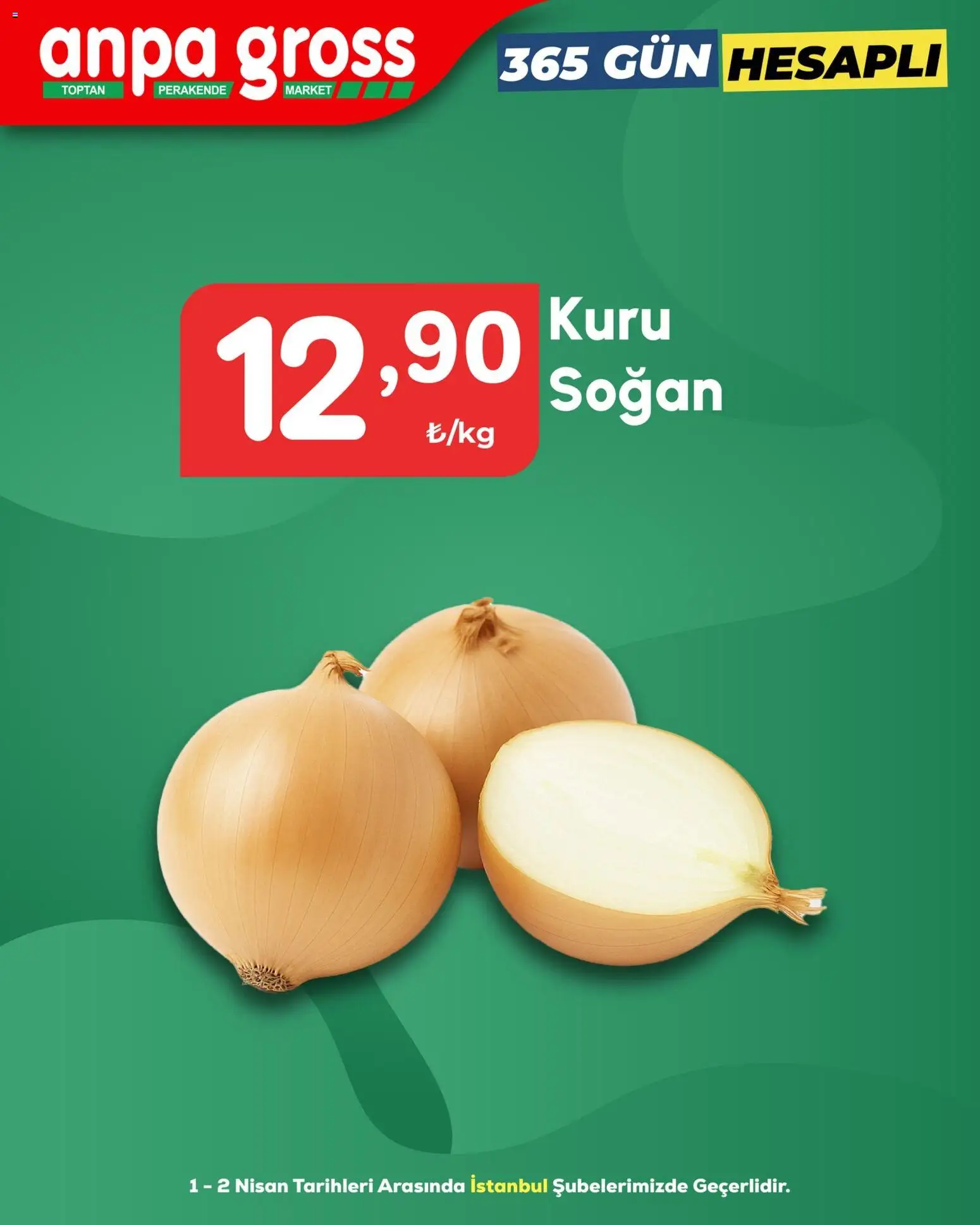 Anpa Gross - Manav - 01.04.2026 tarihinden itibaren geçerlidir | Sayfa: 2 | Ürünler: Soğan