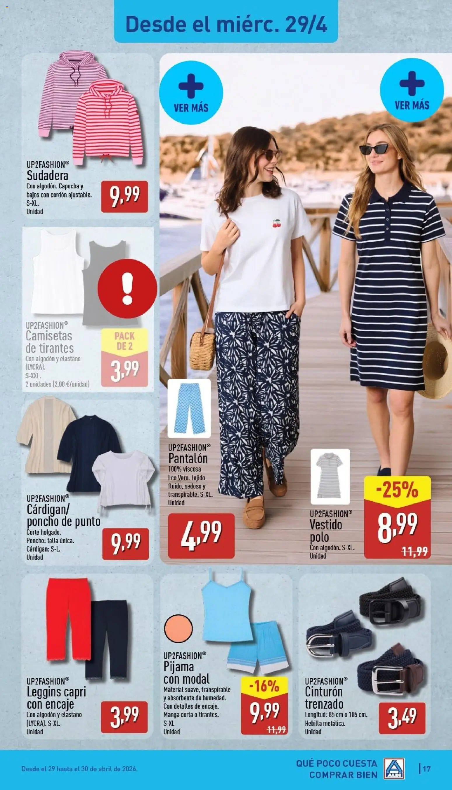 Aldi folleto Península │ válido desde el 27.04.2026 | Página: 17 | Productos: Sudadera, Pijama, Cinturón