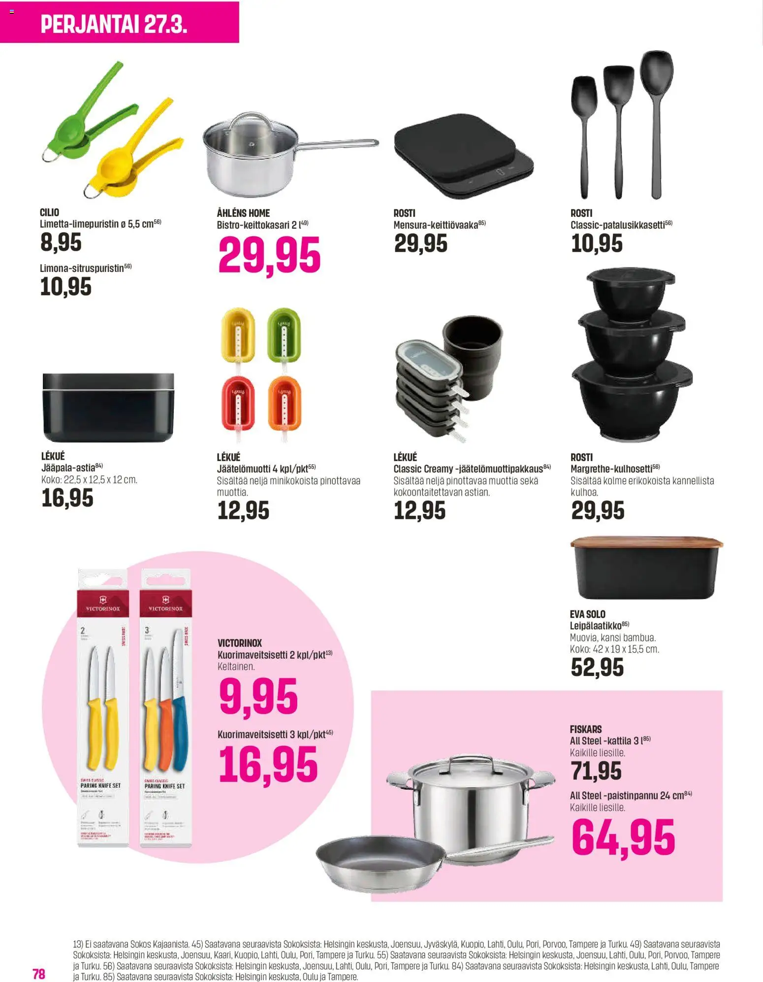 Sokos tarjoukset - Emotion 3plus1 – voimassa 25.03.2026 alkaen | Sivu: 78 | Tuotteet: Juicer, Kansi, Kattila, Paistinpannu