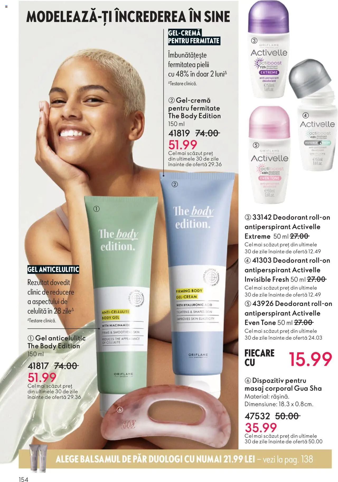 Noul catalog Oriflame – valabil de la 12.11.2025 | Pagină: 154 | Produse: Body, Deodorant, Antiperspirant