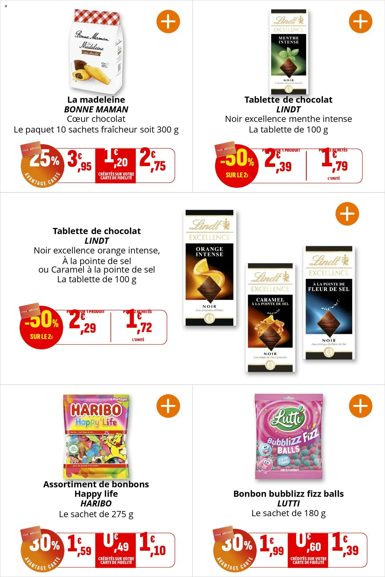 {H1} | Page: 20 | Produits: Tablette, Menthe, Orange, Chocolat