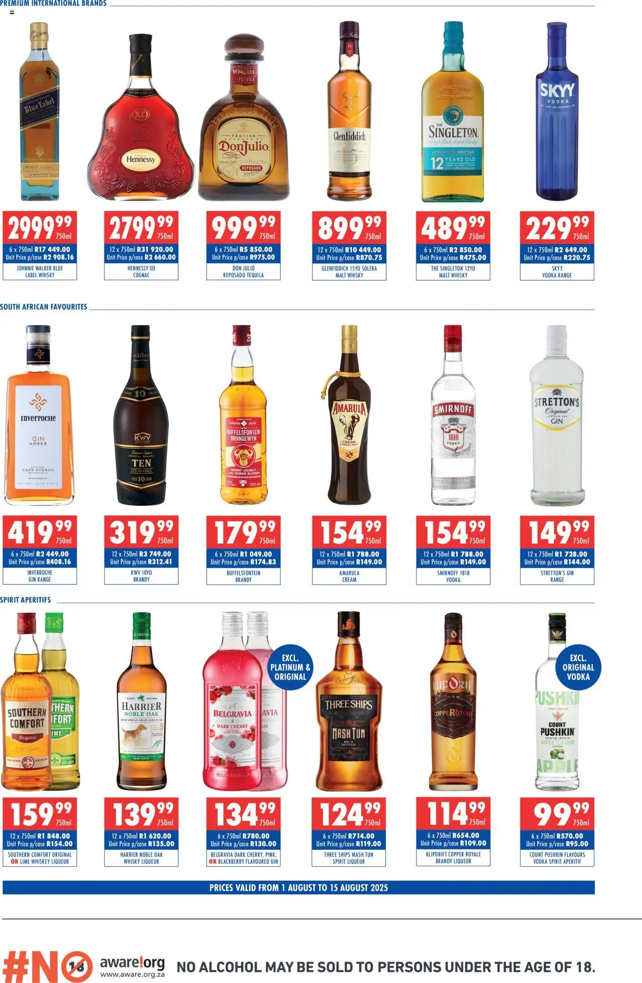 Ultra Liquors Specials │ valid from 01.08.2025 | Page: 2 | Products: Cream, Vodka, Ensalada de quino, Lime