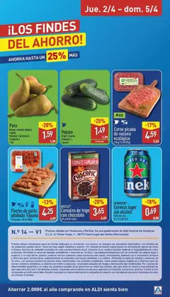 Vista previa Pepino, Origen: España. Categoria: I. A granel válido desde el 30.03.2026 | Página: 28