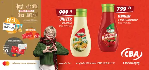 CBA - Óriásplakátok - amely érvényes a következő dátumtól: 05.12.2025 | Oldal: 2