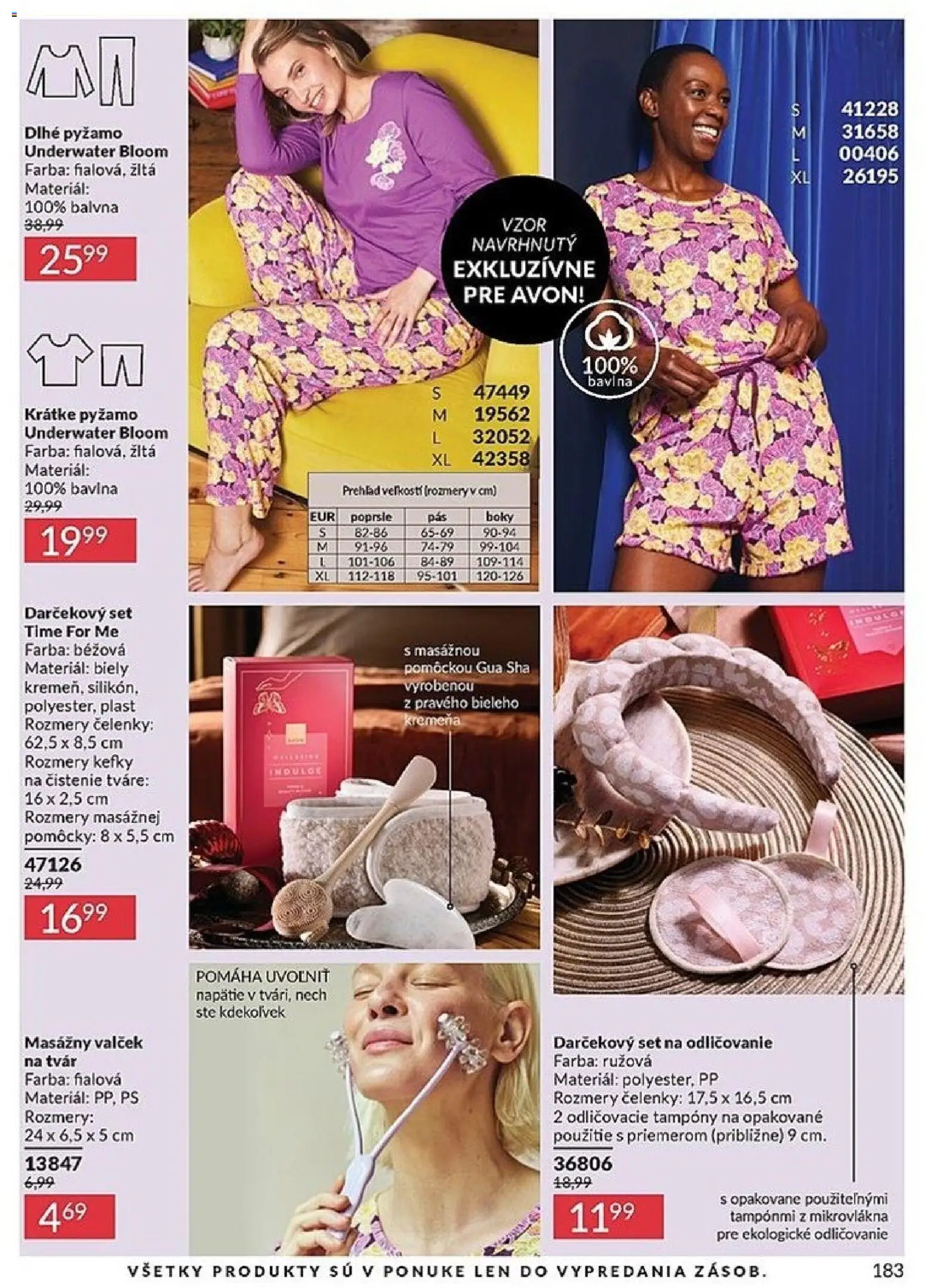 Nové Avon akcie – leták je platný od 01.11.2025 | Strana: 183 | Produkty: Pyžamo