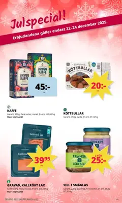 Tempo - erbjudanden - Förhandsvisning av reklamblad från butik Tempo aktuell från 22.12.2025