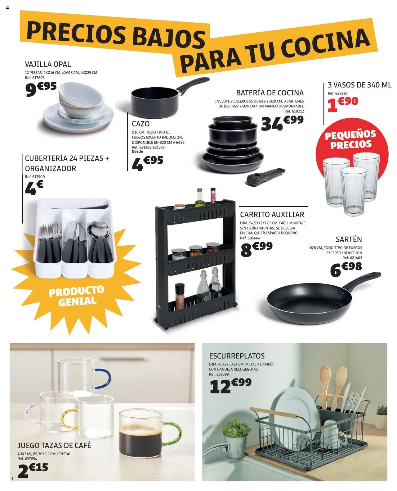 GiFi folleto │ válido desde el 19.08.2025 | Página: 6 | Productos: Vasos, Organizador, Βρεφικό κρεβάτι, Cocina