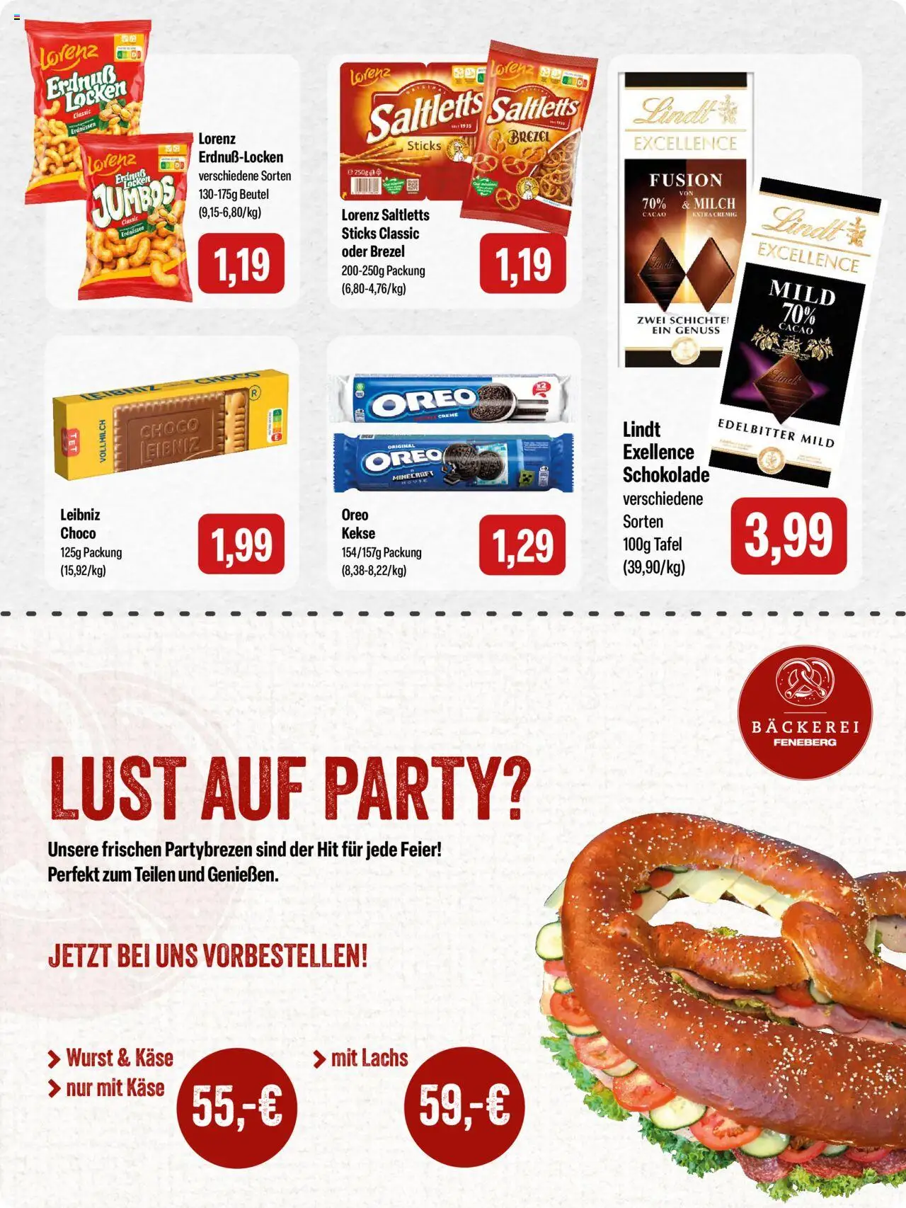 Feneberg Angebote – gültig ab 23.10.2025 | Seite: 18 | Produkte: Käse, Schokolade, Wurst, Lindt