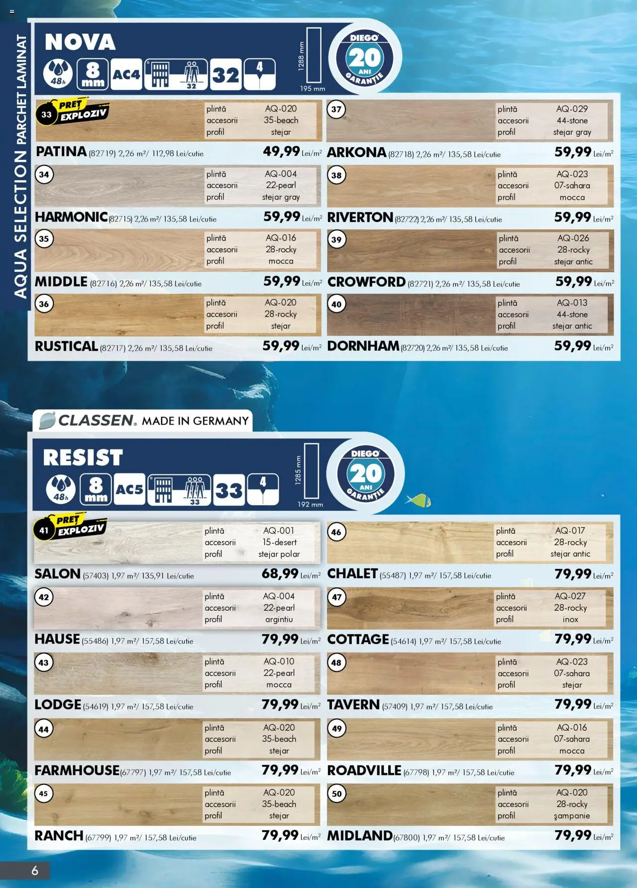 Noul catalog Diego – valabil de la 01.10.2025 | Pagină: 6 | Produse: Parchet