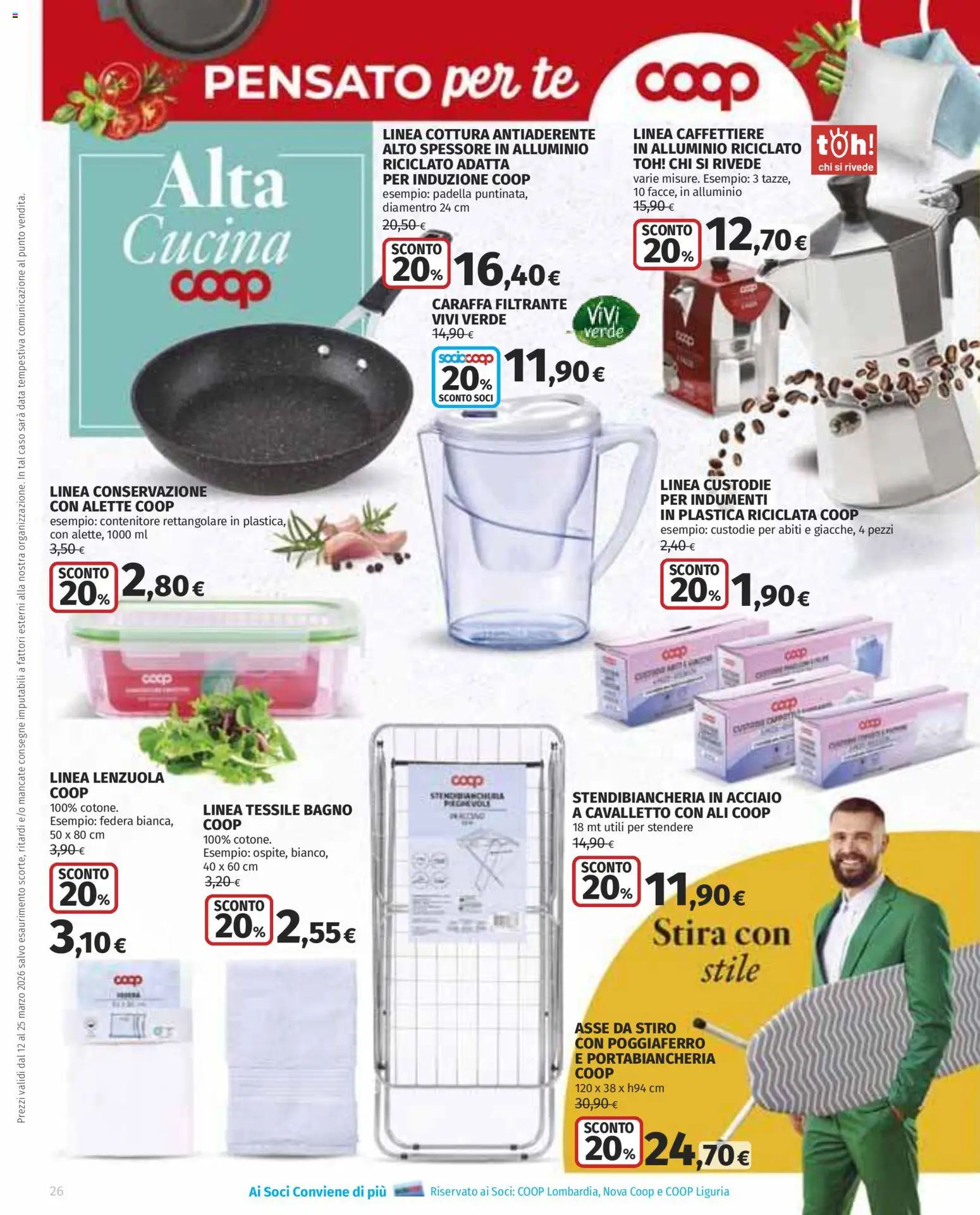 Volantino COOP del 12.03.2026 | Pagina: 26 | Prodotti: Tè, Data, Contenitore, Alluminio