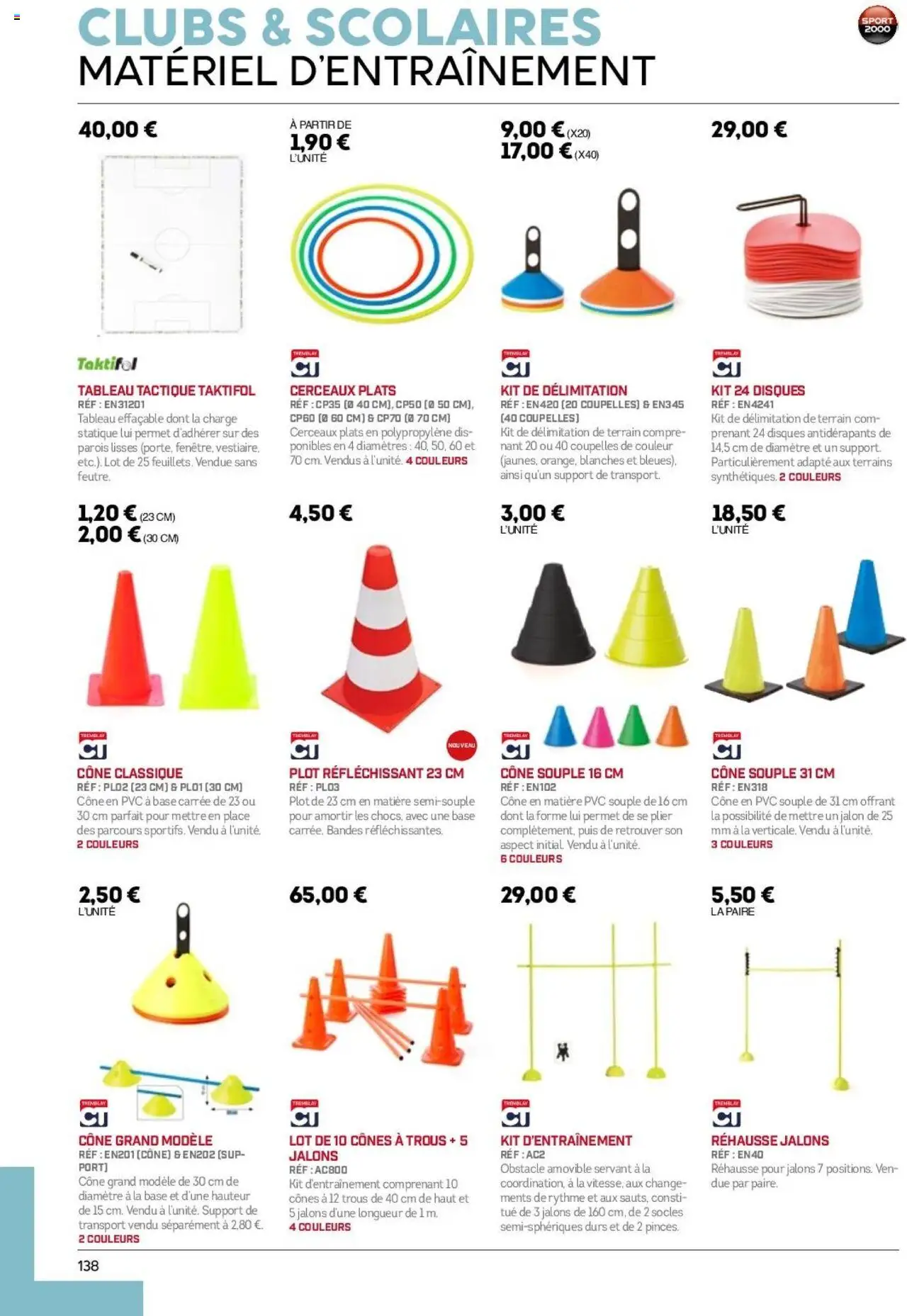 {H1} | Page: 138 | Produits: Base, Cônes