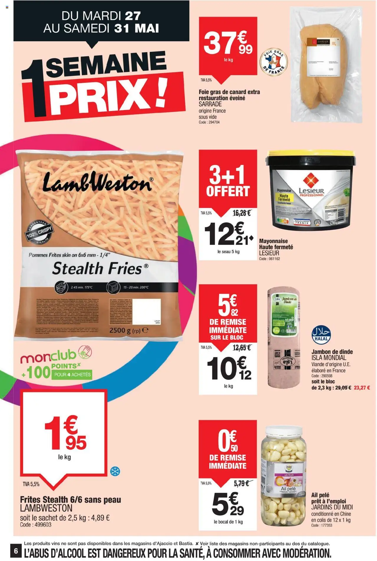  | Page: 6 | Produits: Frites, Pele, Jambon, Viande