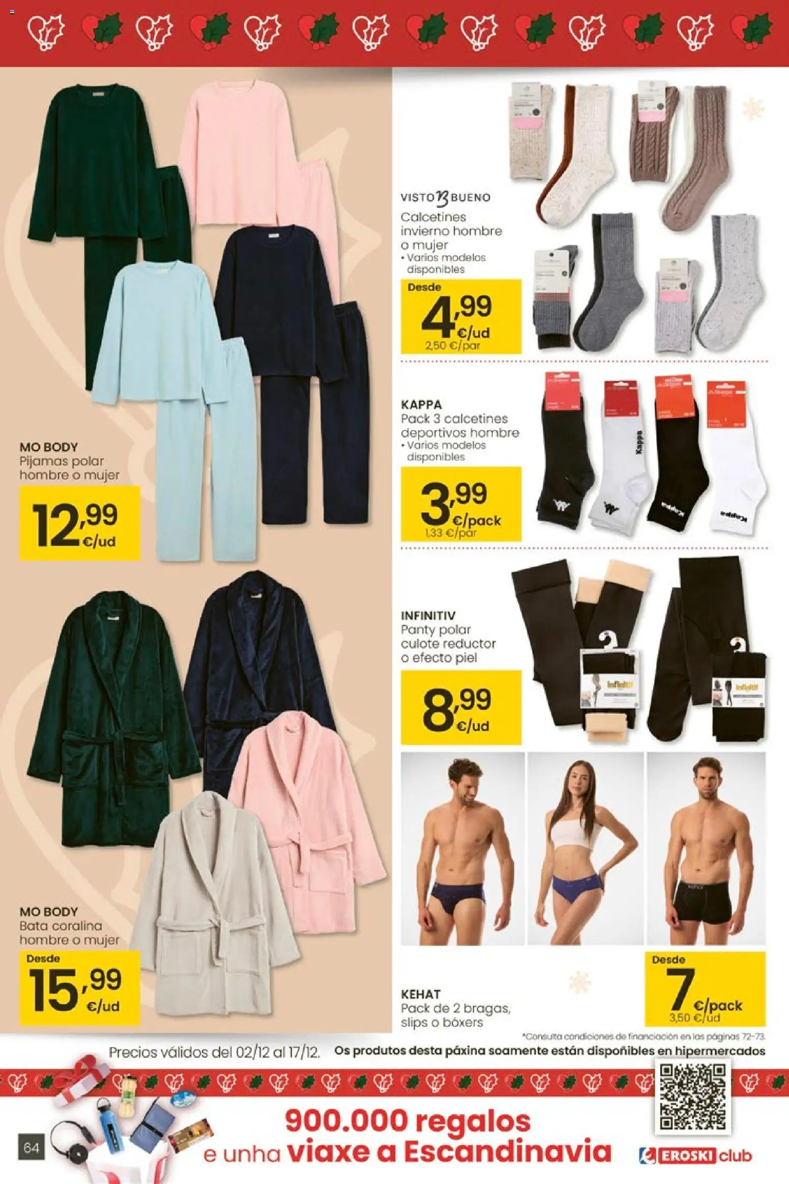 Eroski - Center │ válido desde el 27.11.2025 | Página: 64 | Productos: Boxers, Body