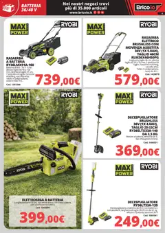 Anteprima del volantino Brico io volantino Macchine da giardino valido a partire dal 30.03.2026 | Pagina: 4 | Prodotti: Rasaerba, Decespugliatore, Batteria