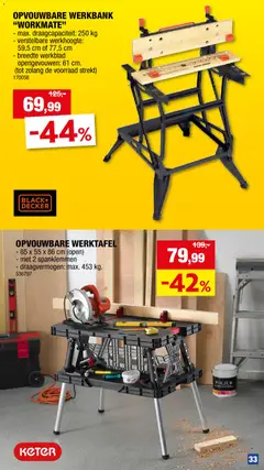 Hubo folder - Voorbeeld van een folder van Hubo, geldig van 01.11.2025 | Pagina: 33 | Producten: Werktafel