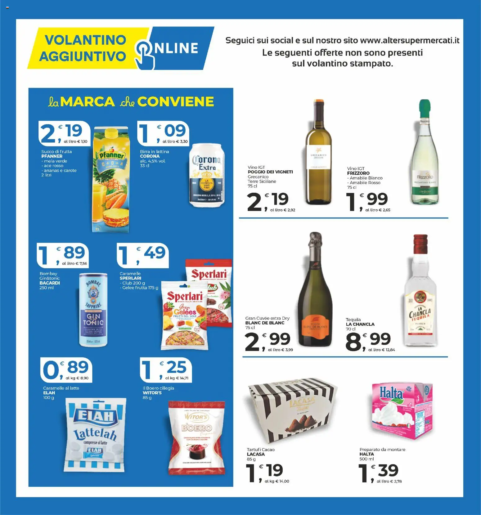 Volantino Alter Discount del 30.12.2025 | Pagina: 14 | Prodotti: Caramelle, Frutta, Latte, Cacao
