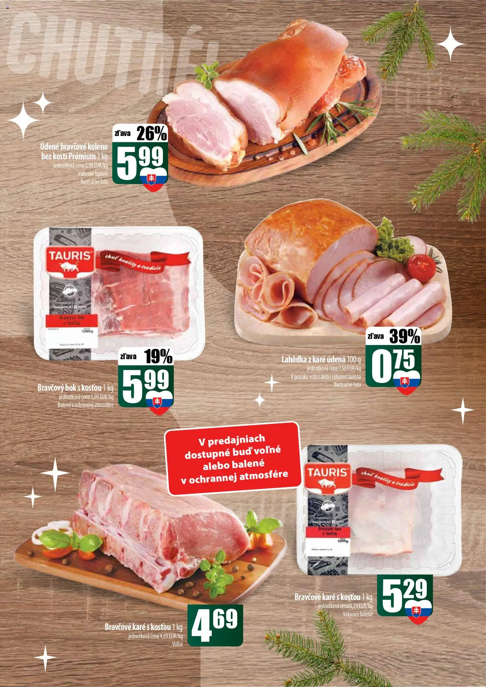 Nové COOP Jednota akcie – leták je platný od 22.12.2025 | Strana: 9 | Produkty: Bravčové koleno, Bravčové karé