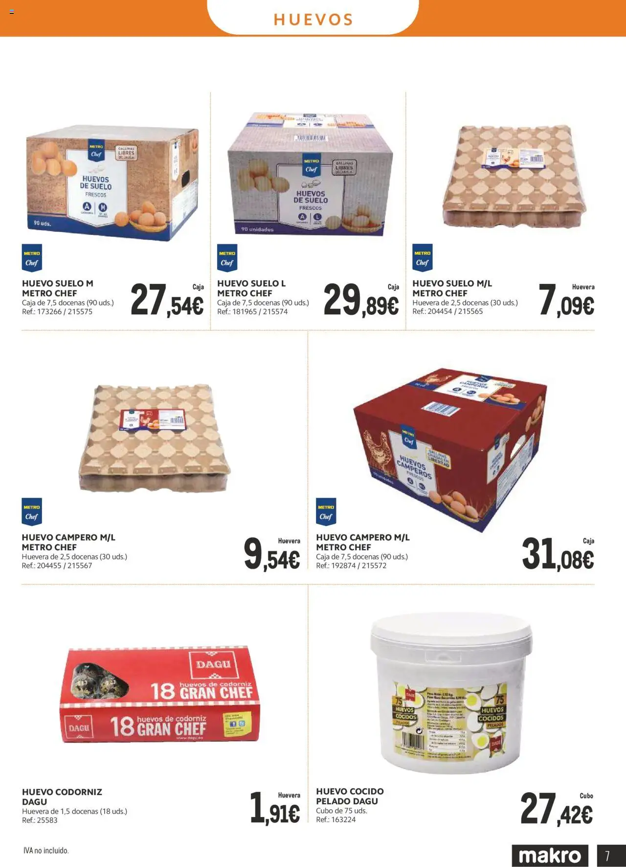 Makro - Lácteos Sur 2 │ válido desde el 06.10.2025 | Página: 20 | Productos: Huevos, Laptop, Caja