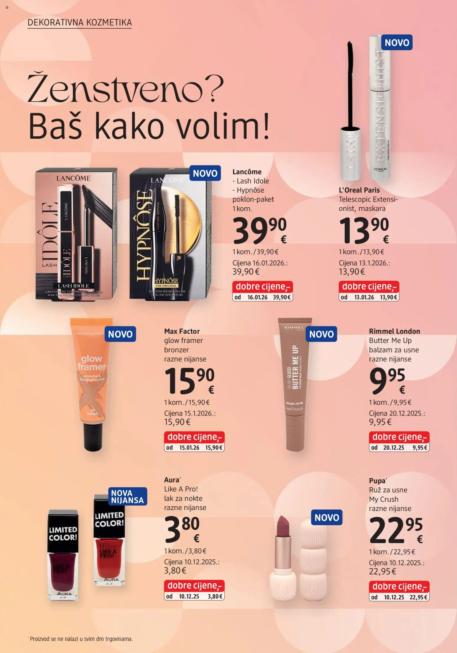 DM katalog | vrijedi od 01.03.2026 | Stranica: 6 | Proizvodi: Balzam za usne, Bronzer, Ruž, Lak za nokte