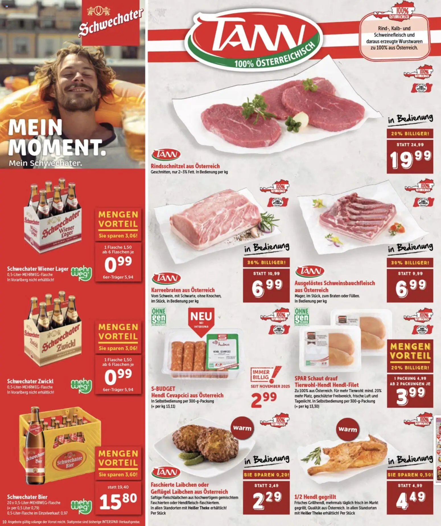 Interspar Flugblatt - Burgenland gültig ab 29.01.2026 | Seite: 11 | Produkte: Bier, Schweinefleisch