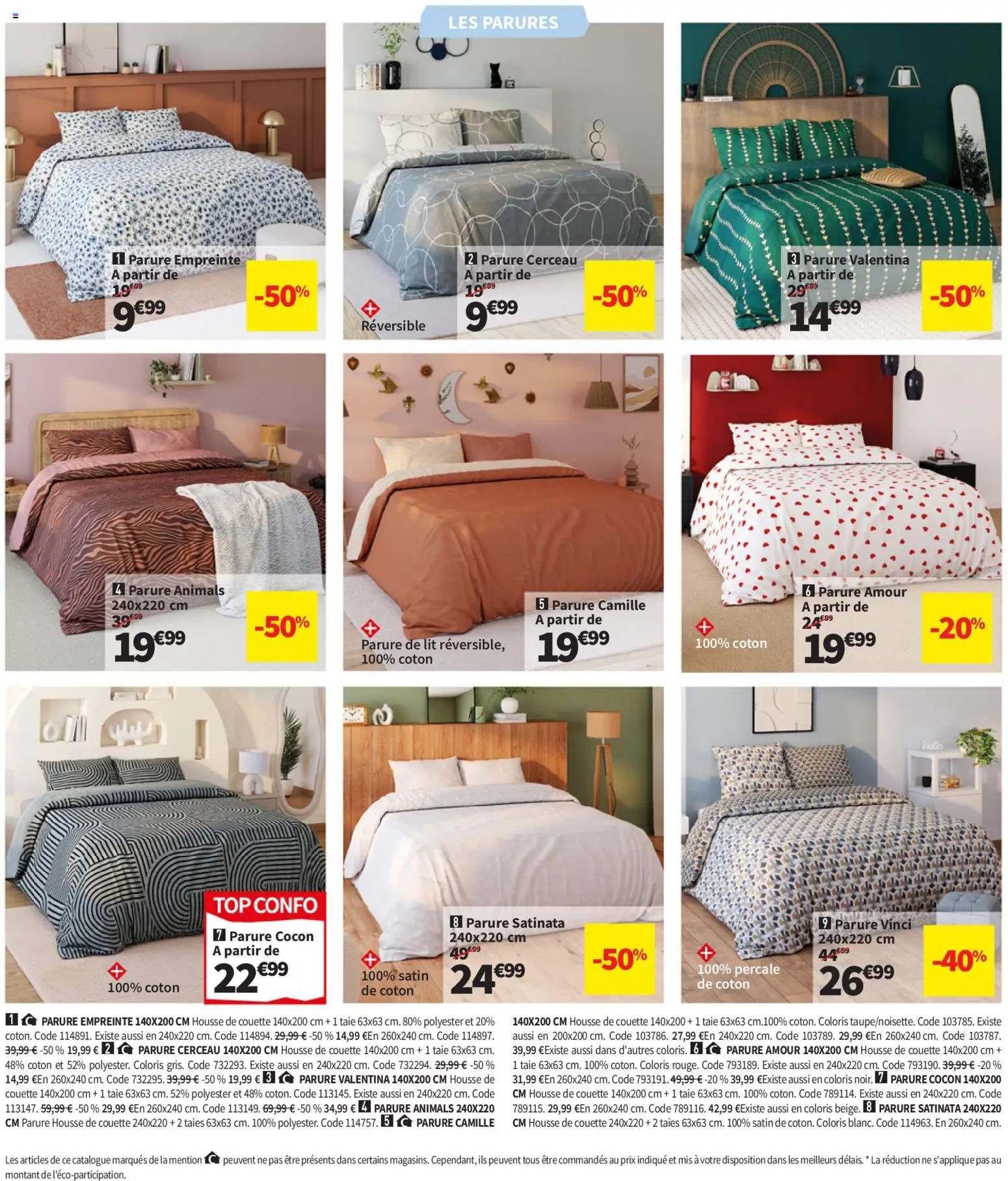 {H1} | Page: 16 | Produits: Parure de lit, Lit, Housse de couette, Couette