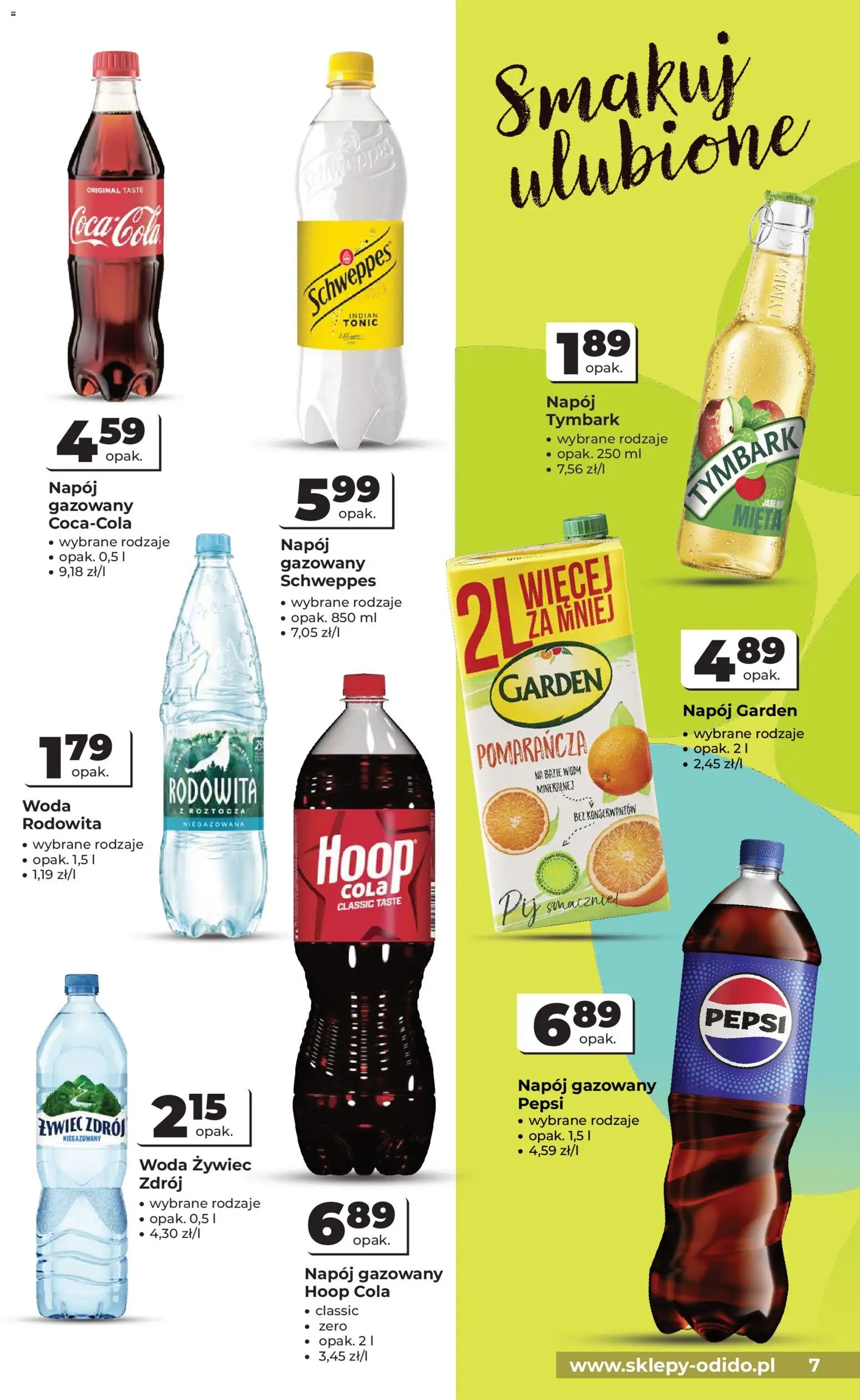 Odido gazetka od 18.03.2026 | Strona: 7 | Produkty: Woda żywiec, Pepsi, Woda