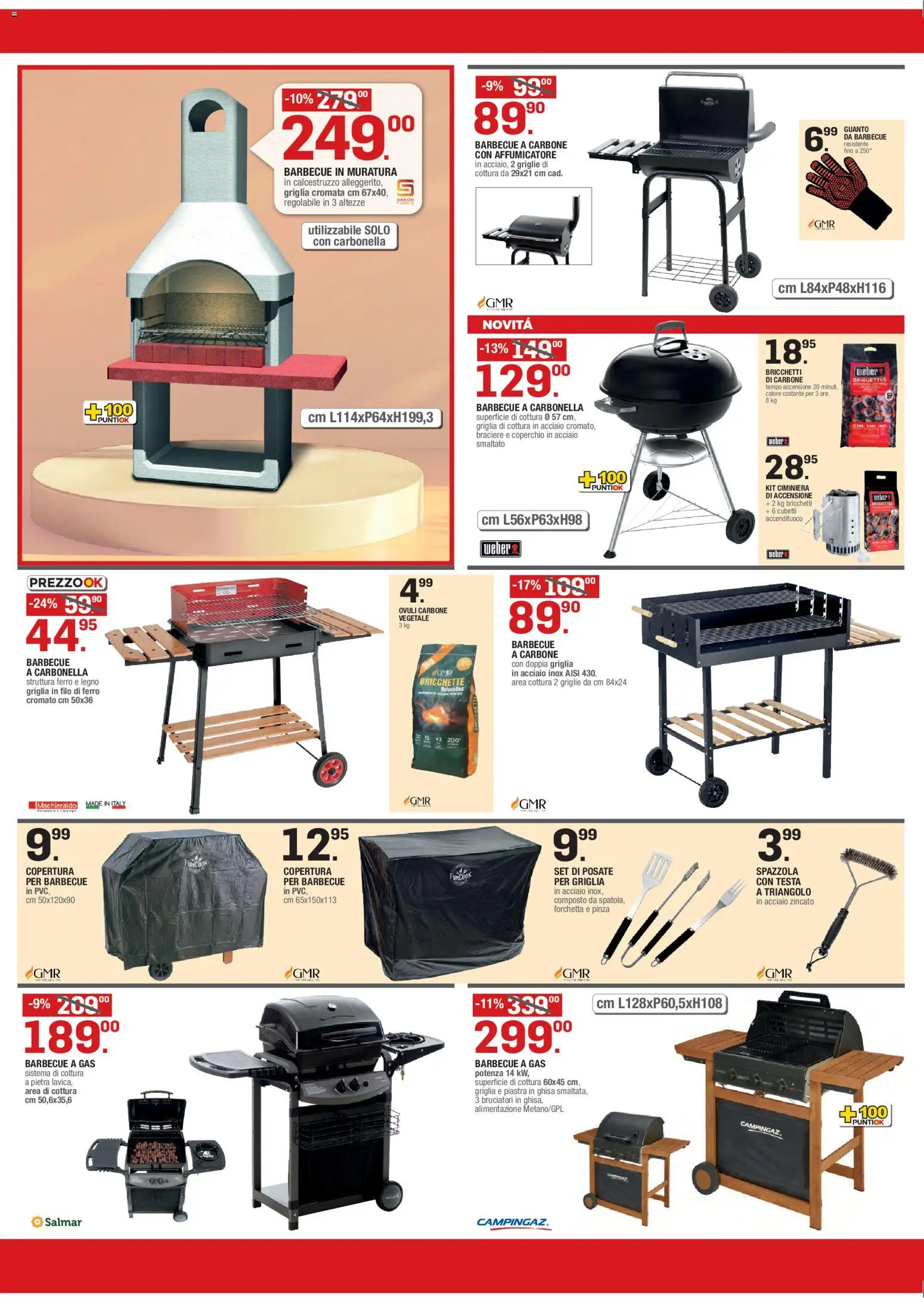 Volantino Brico OK del 02.04.2026 | Pagina: 4 | Prodotti: Posate, Barbecue, Barbecue a gas, Griglia
