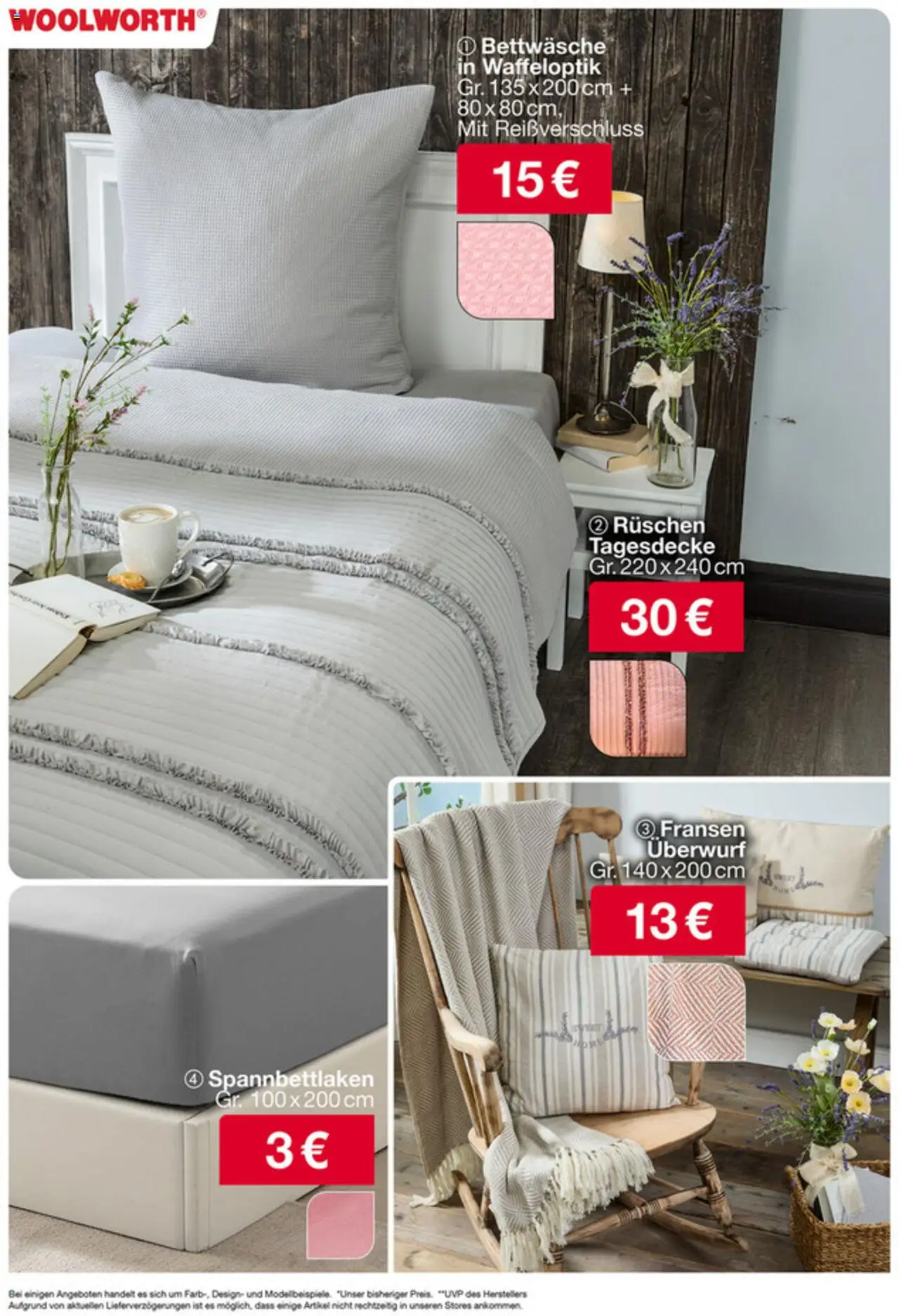 Woolworth Prospekt 	 – gültig ab 05.09.2025 | Seite: 27 | Produkte: Tagesdecke, Bettwäsche