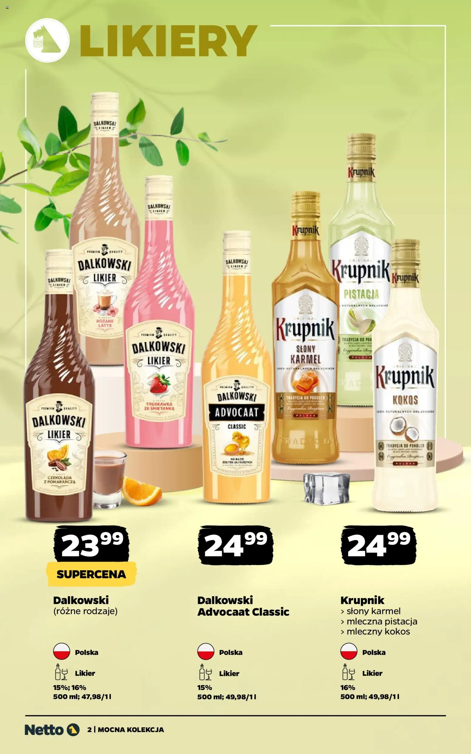 Netto gazetka - Alkohole mocne od 13.04.2026 | Strona: 2 | Produkty: Por, Czekolada