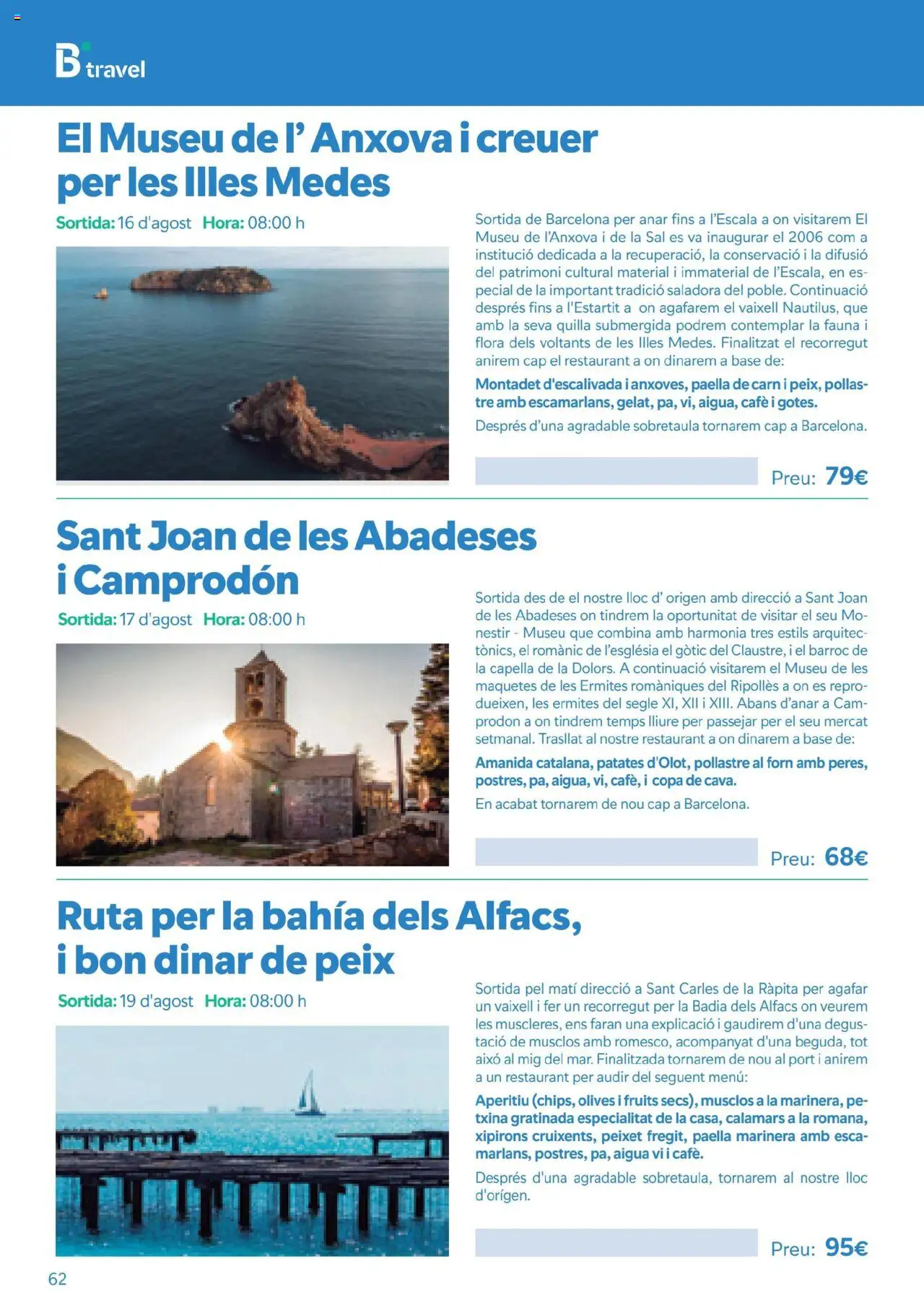 B the travel brand Viatges i Excursions │ válido desde el 01.05.2025 | Página: 62 | Productos: Café