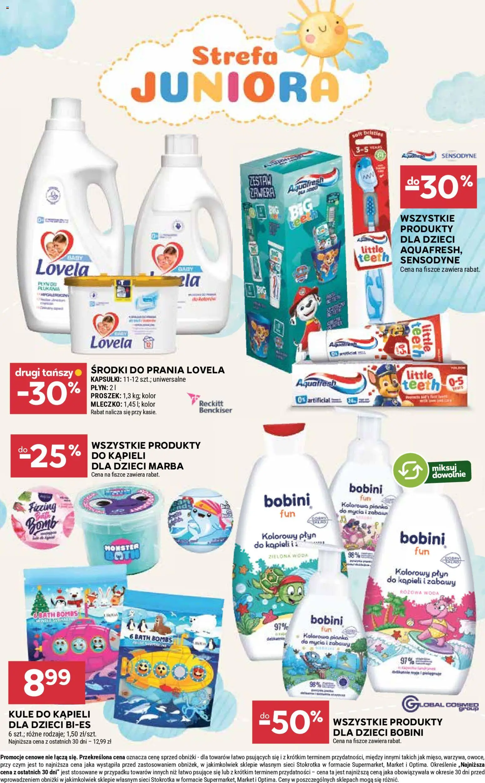 Stokrotka Gazetka od 15.01.2026 | Strona: 25 | Produkty: Stokrotka, Płyn do kąpieli, Lovela Kapsułki, Owoce