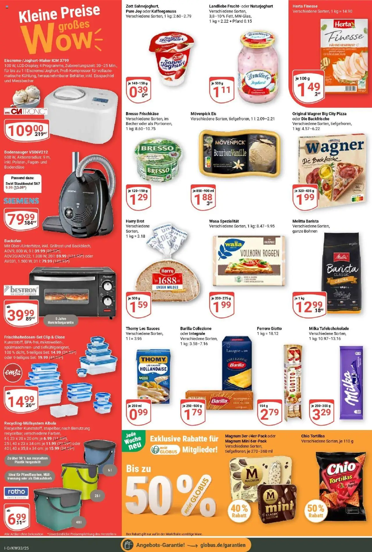 Globus prospekt Idar-Oberstein	 - gültig ab dem 11.08.2025 | Seite: 6 | Produkte: Melitta, Paprika, Backofen, Bourbon