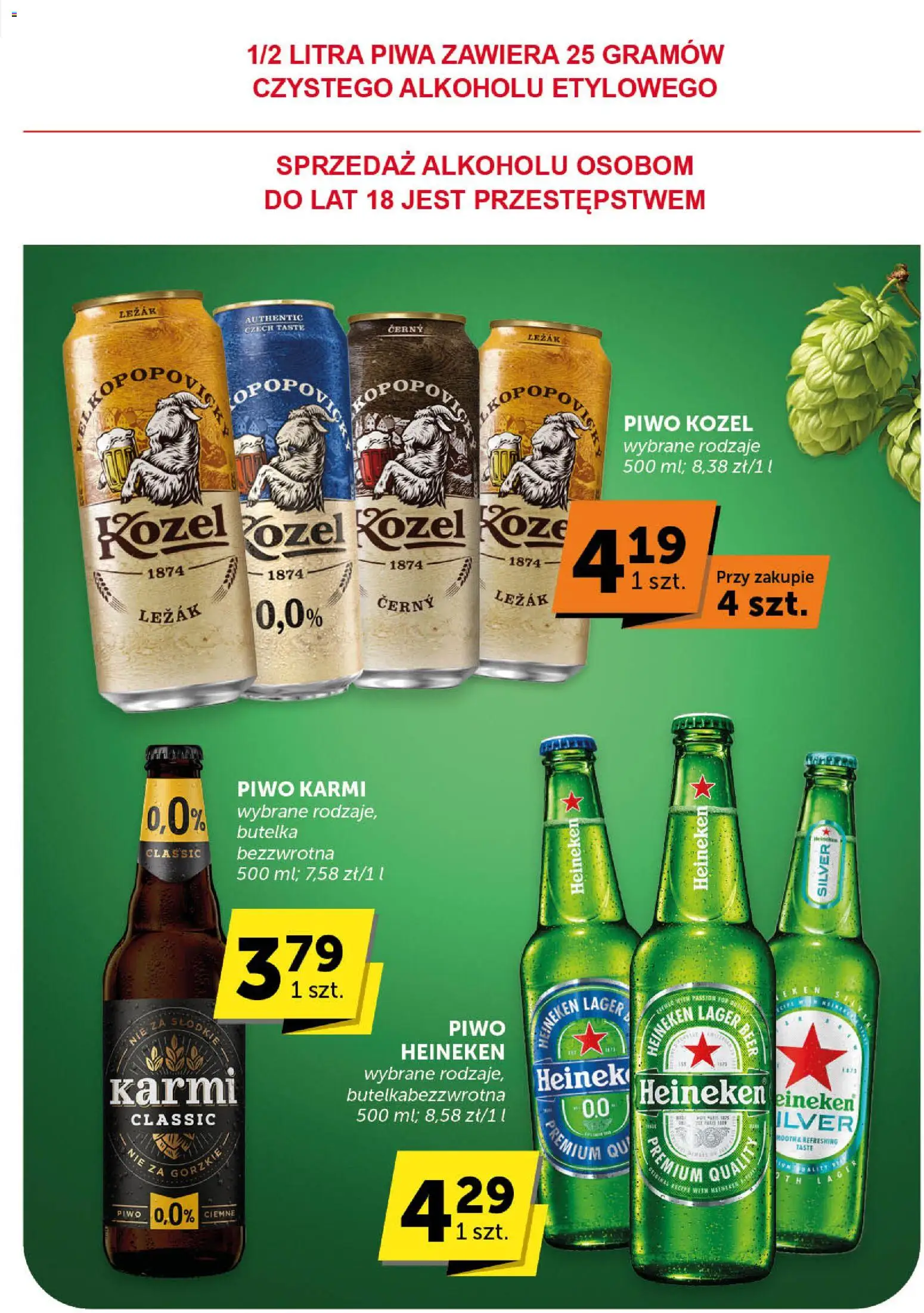 Euro Sklep Gazetka od 08.01.2026 | Strona: 26 | Produkty: Leżak, Piwo, Piwo kozel, Heineken