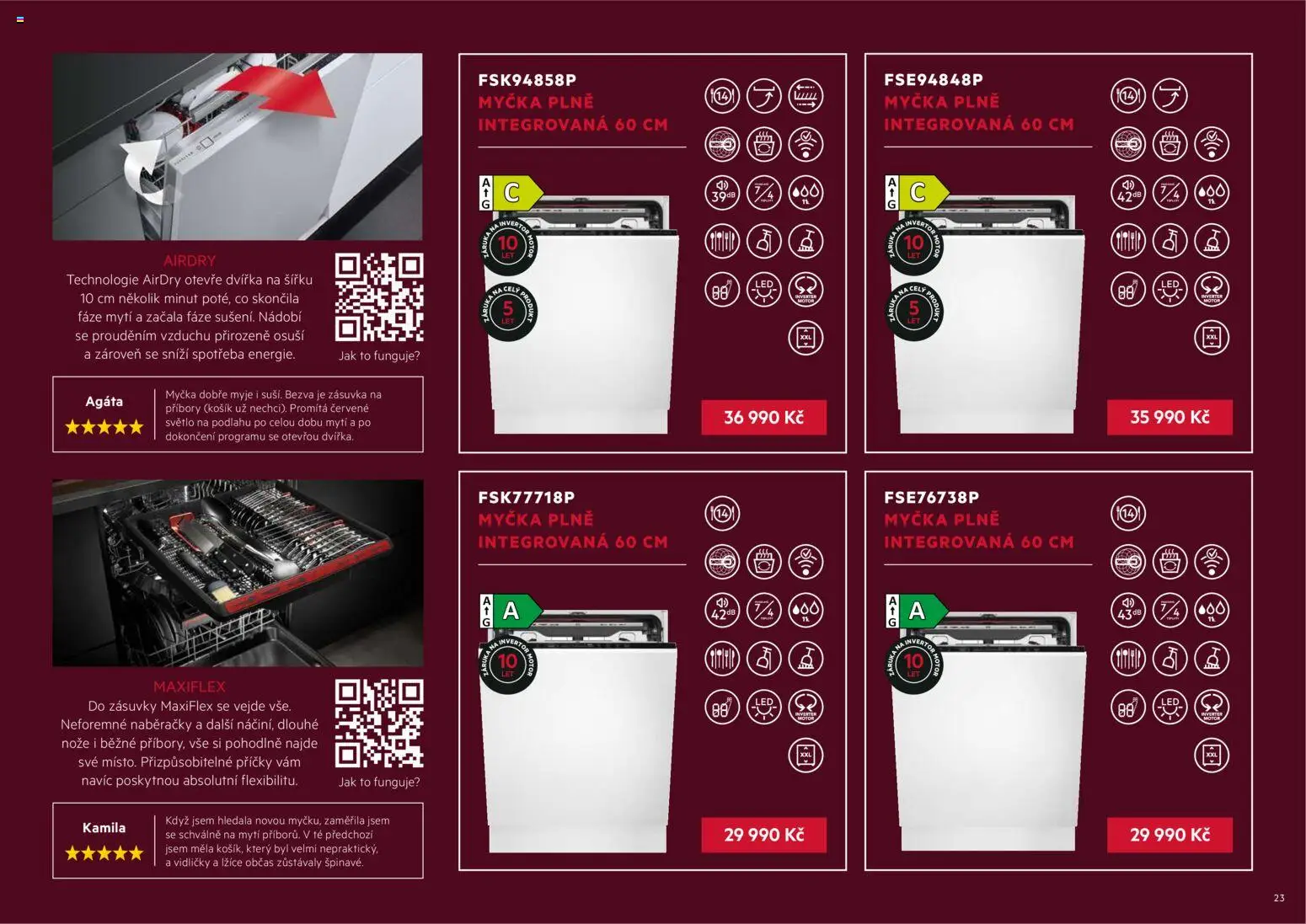 Möbelix leták - AEG od 01.09.2025 | Strana: 23 | Produkty: Lžíce, Nádobí, Myčka, Nože