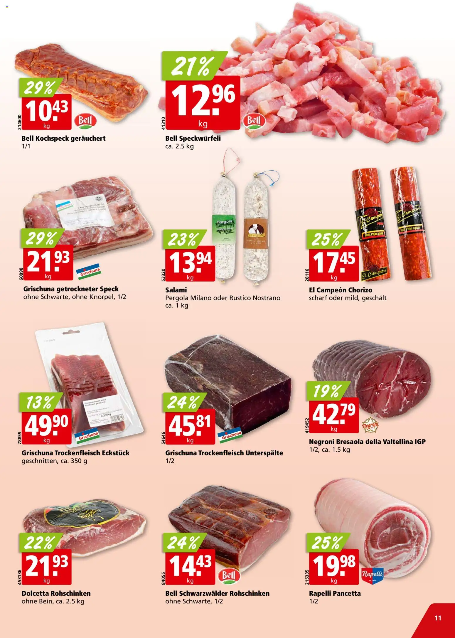 Aligro Aktionen – gültig ab 19.01.2026 | Seite: 11 | Produkte: Salami