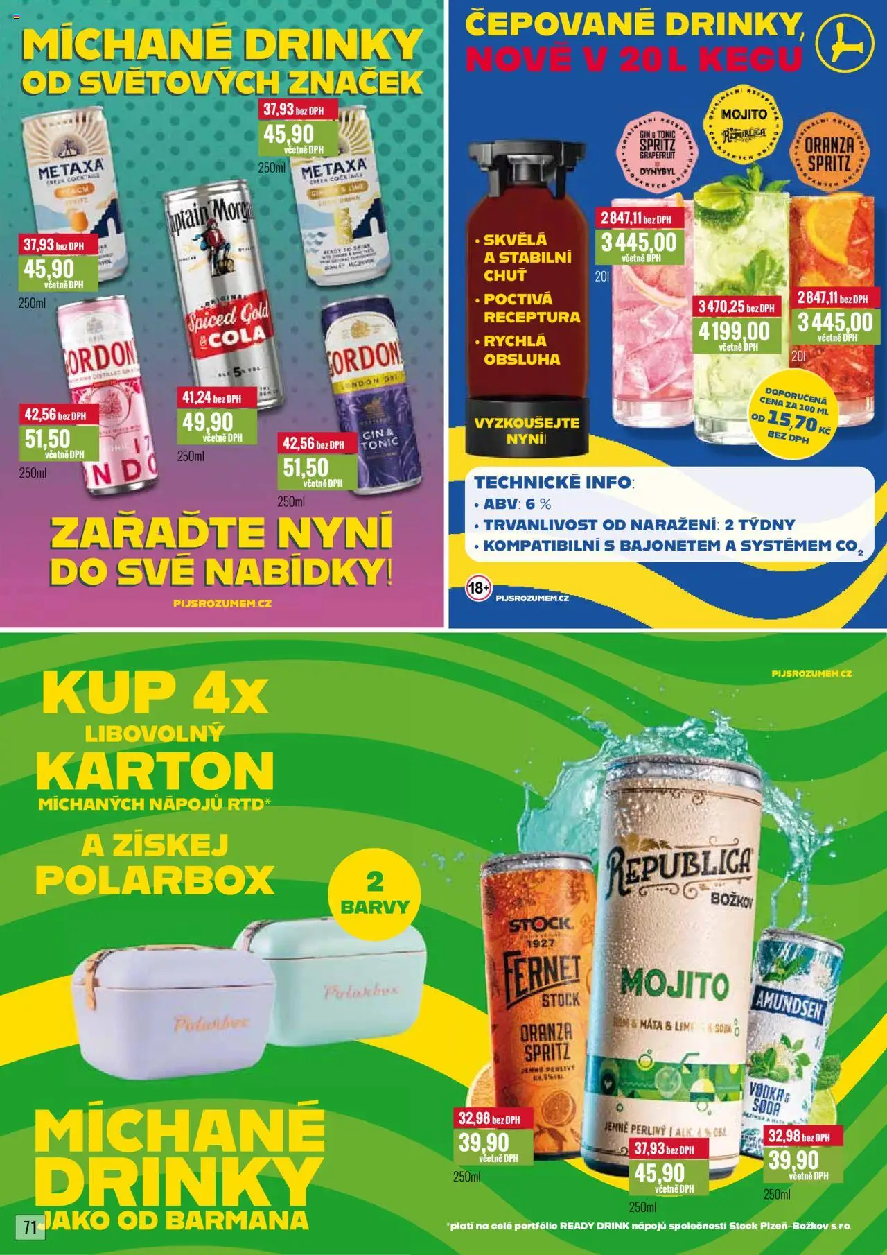 Ratio leták od 01.06.2025 | Strana: 72 | Produkty: Gin, Vodka, Republica, Cola