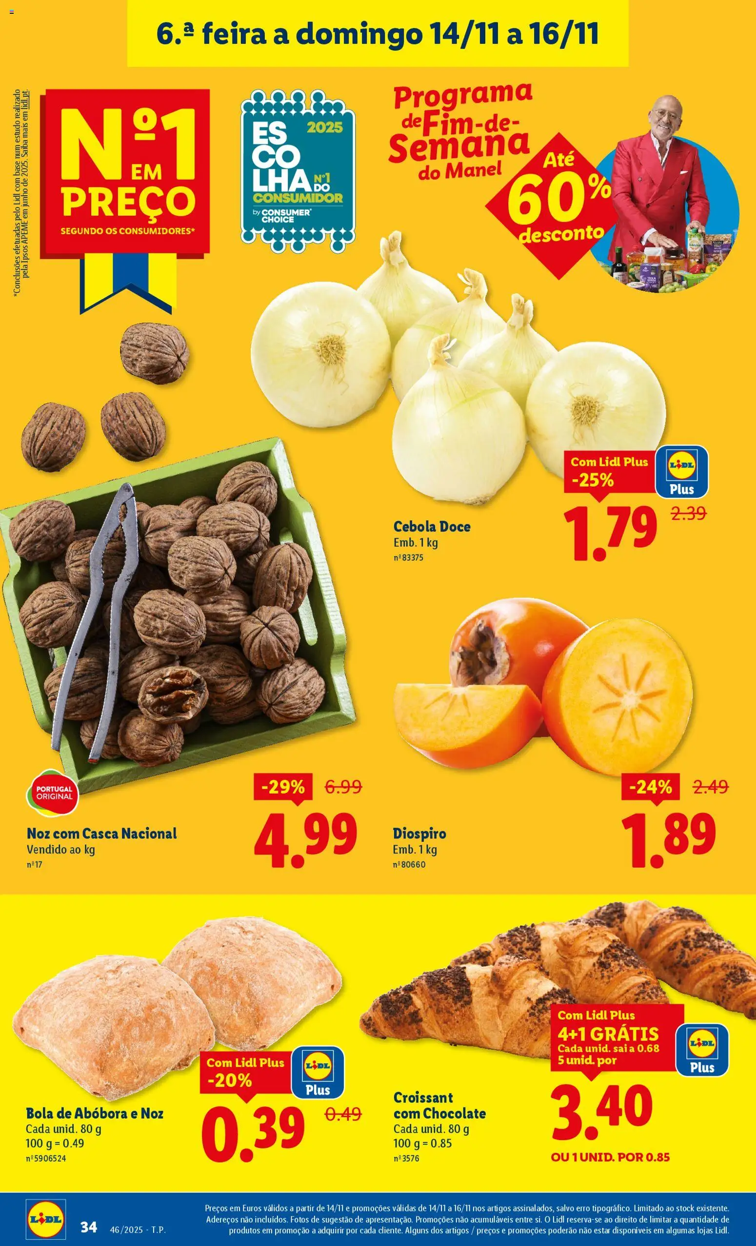 Lidl folheto │ válido de 10.11.2025 | Página: 34 | Produtos: Base, Cebola, Chocolate, Abóbora