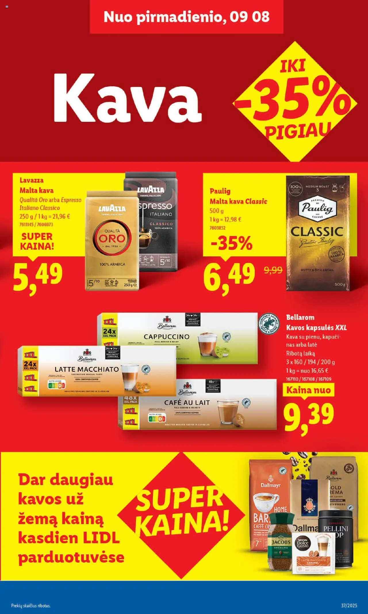 LIDL akcijos nuo 08.09.2025 | Puslapis: 31 | Prekių: Kava