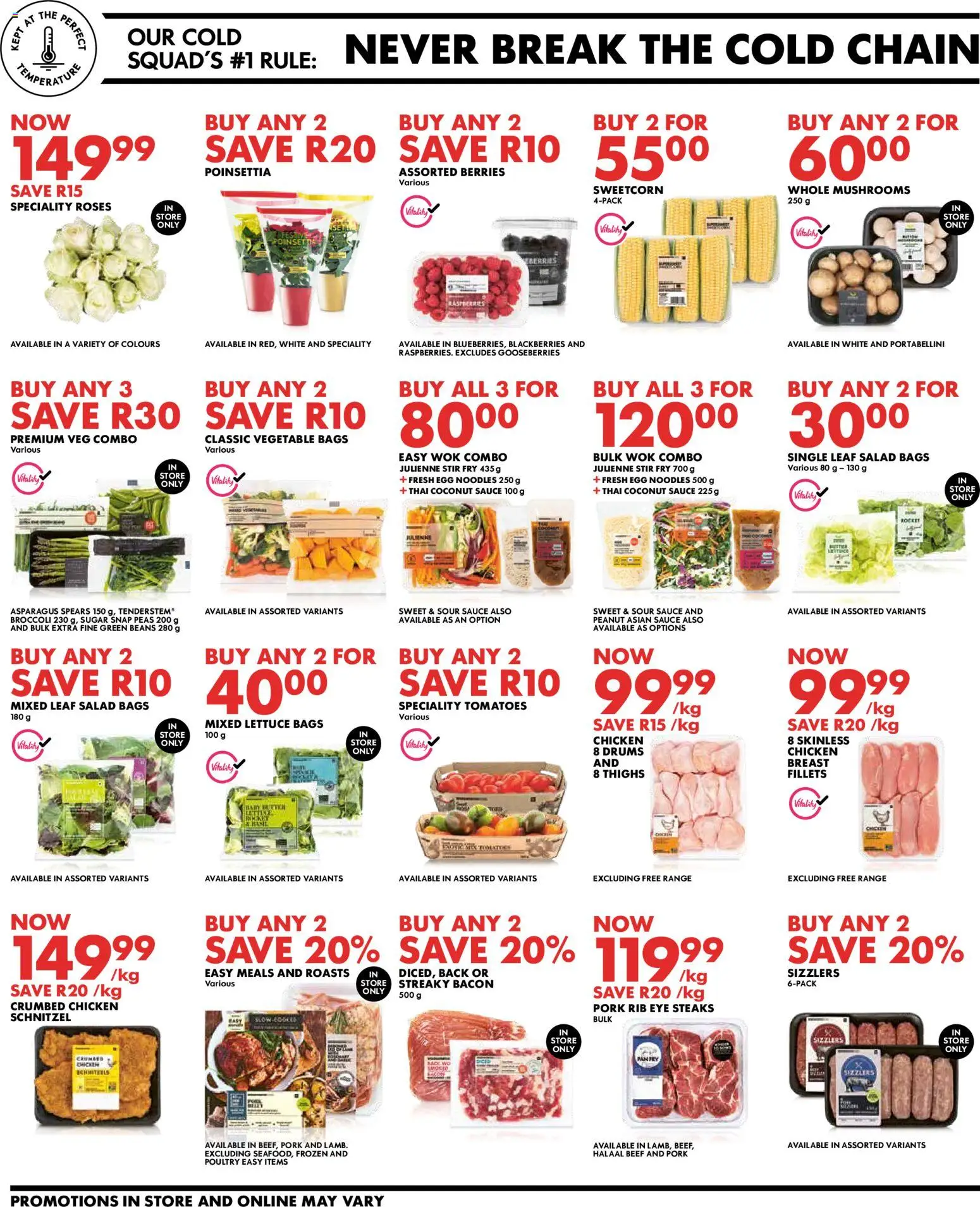 New Woolworths catalogue – valid from 24.11.2025 | Page: 2 | Products: Beans, Sauce, Sugar, Lettuce