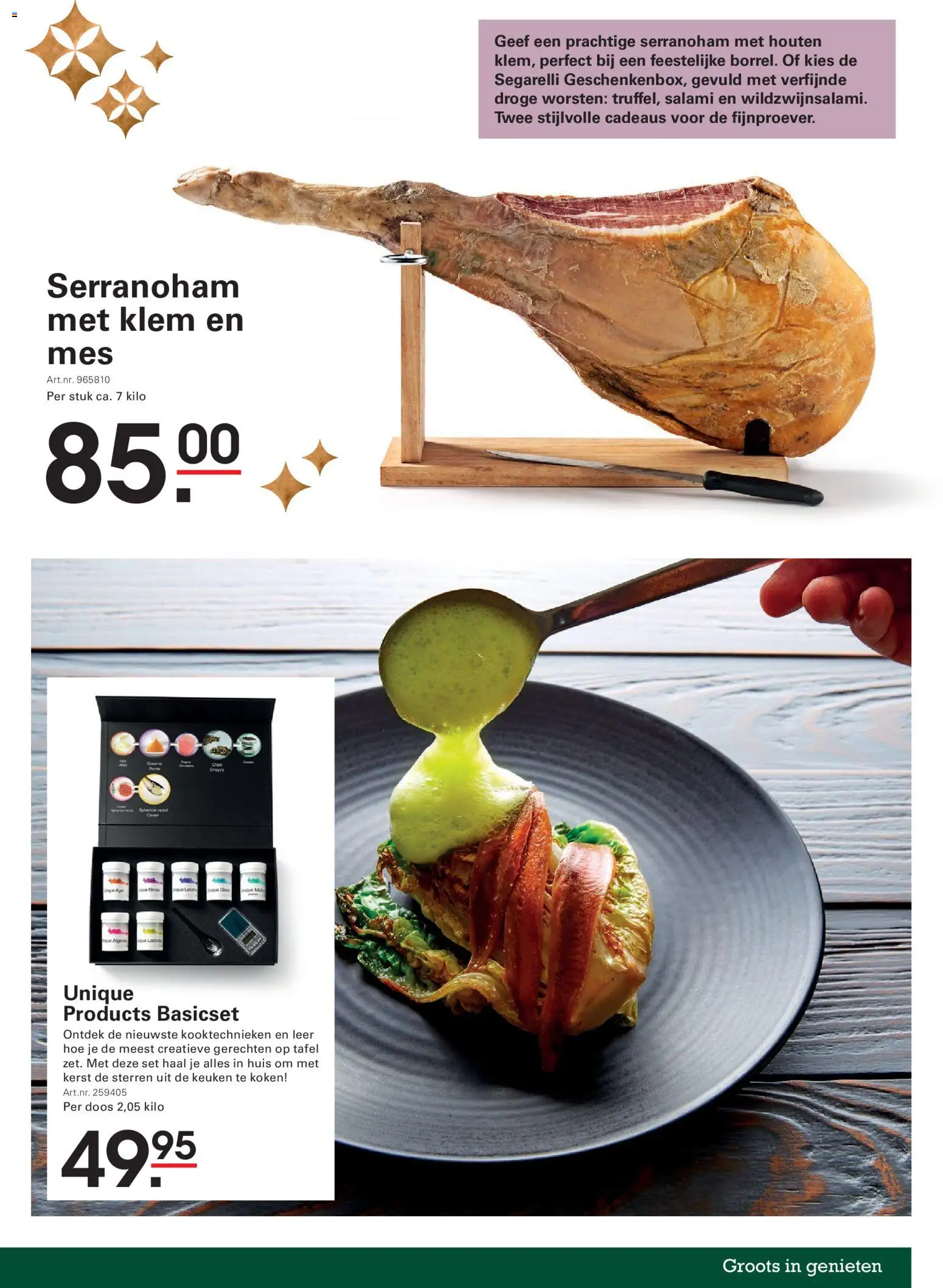 {H1} | Pagina: 31 | Producten: Salami, Tafel