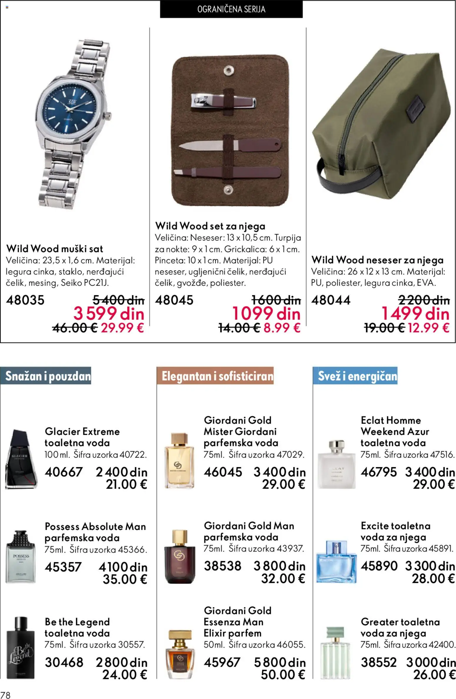 Oriflame katalog - važi od 22.04.2026 | Strana: 78 | Proizvode: Parfem, Toaletna voda, Voda