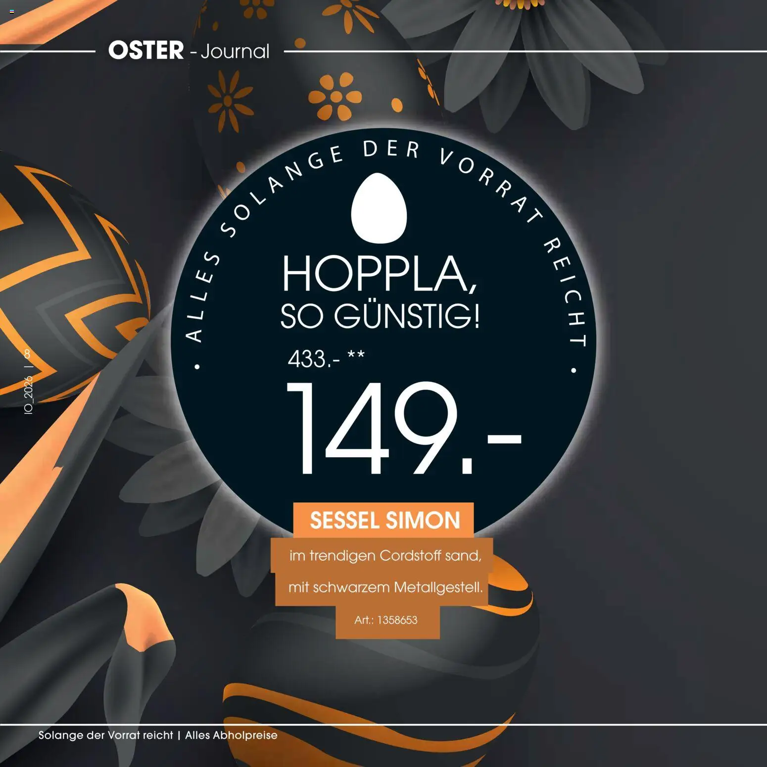 Zurbrüggen Oster-Journal – gültig ab 23.03.2026 | Seite: 8 | Produkte: Sessel